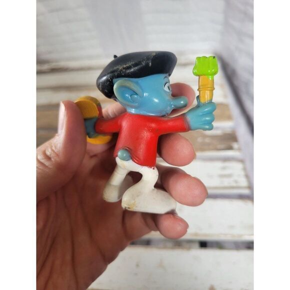 Peyo Smurf painter 2011 figurine toy vintage - Picture 5 of 9